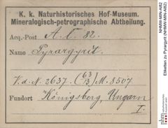Etiketten zu Pyrargyrit (NHMW-MIN-Al82)